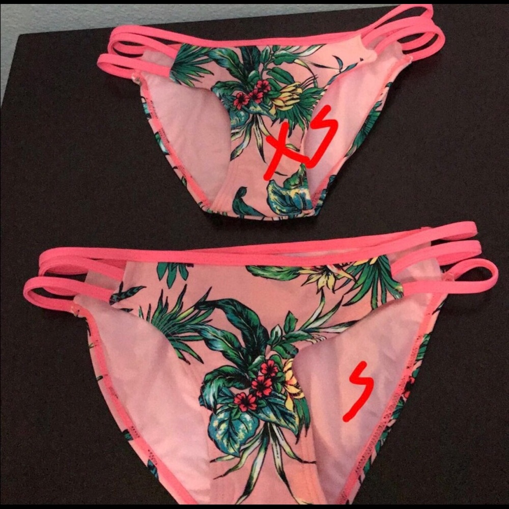 New Tropical Coral Push Up Bikini - Picture 6 of 7