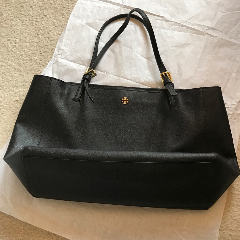 Tory Burch Black Large York Buckle Tote