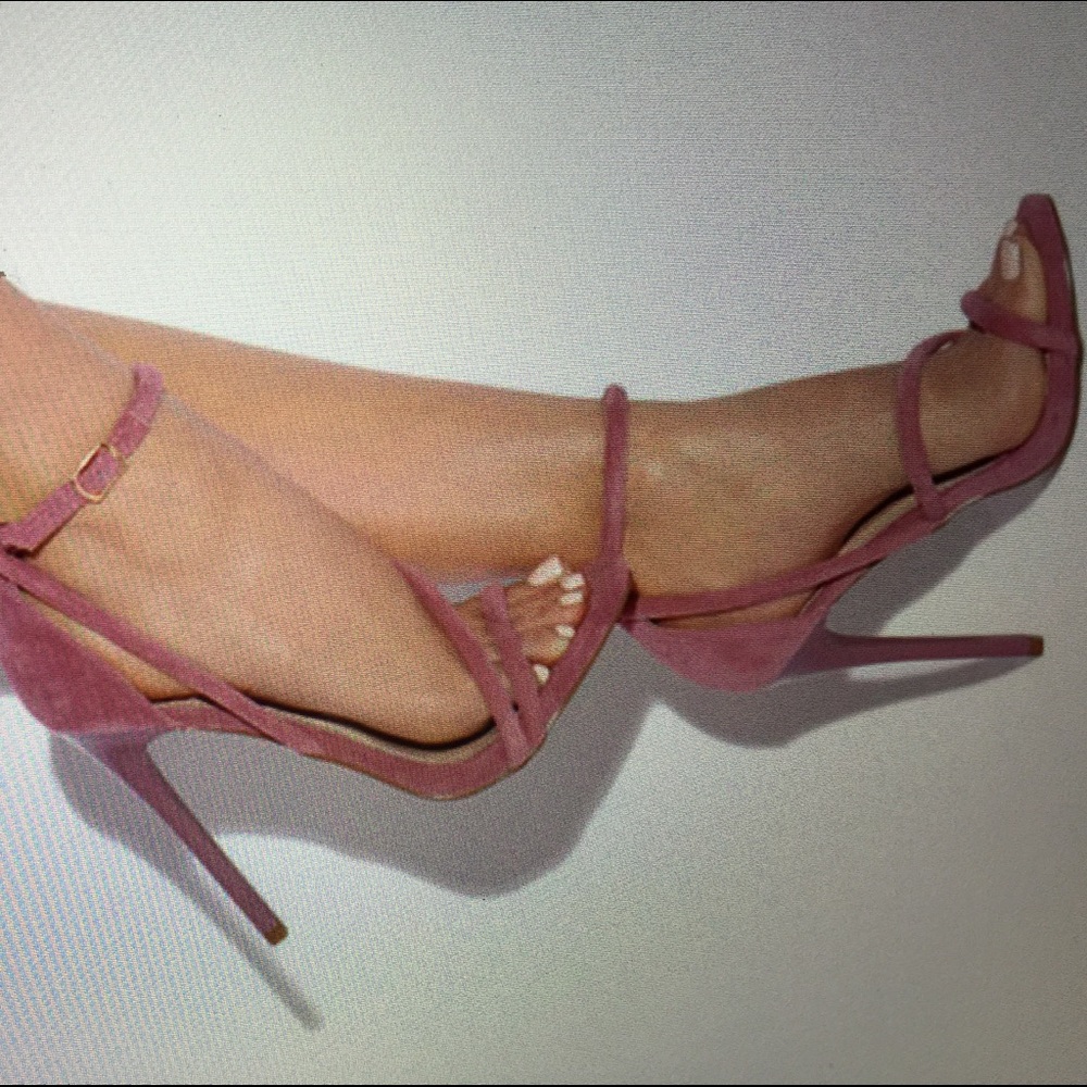 Mauve sandals heels