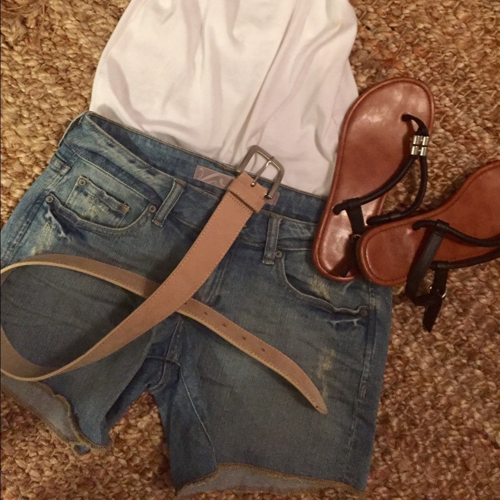 Bermuda jean shorts