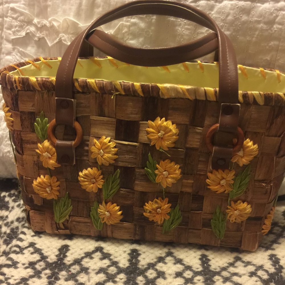 Clearance Flower power vintage purse