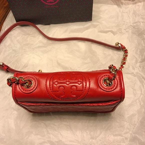 Tory Burch Mini Fleming Flap Kir Royale Purse - Picture 2 of 8