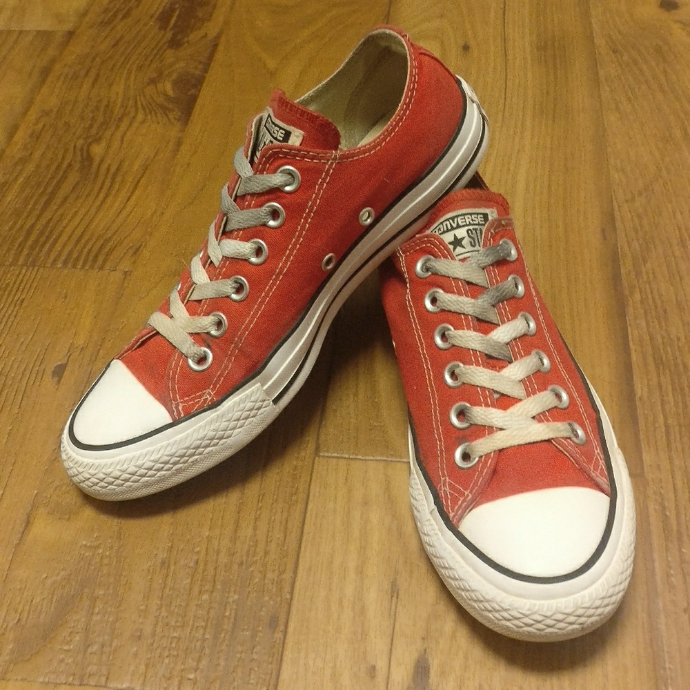 Classic Red Converse Low Tops