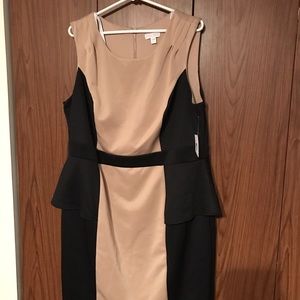 BNWT Peplum Color-block dress