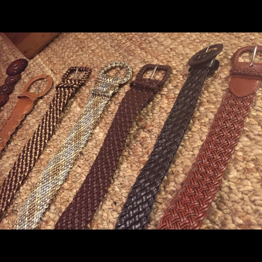 Lot of fashion belts.