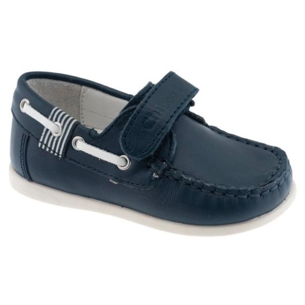 Chicco navy blue toddler boy leather loafer