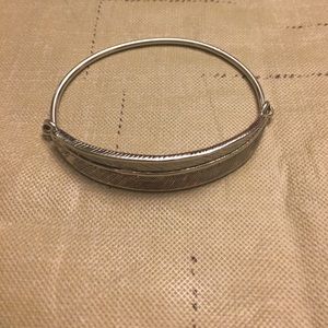 Leaf silver bracelet
