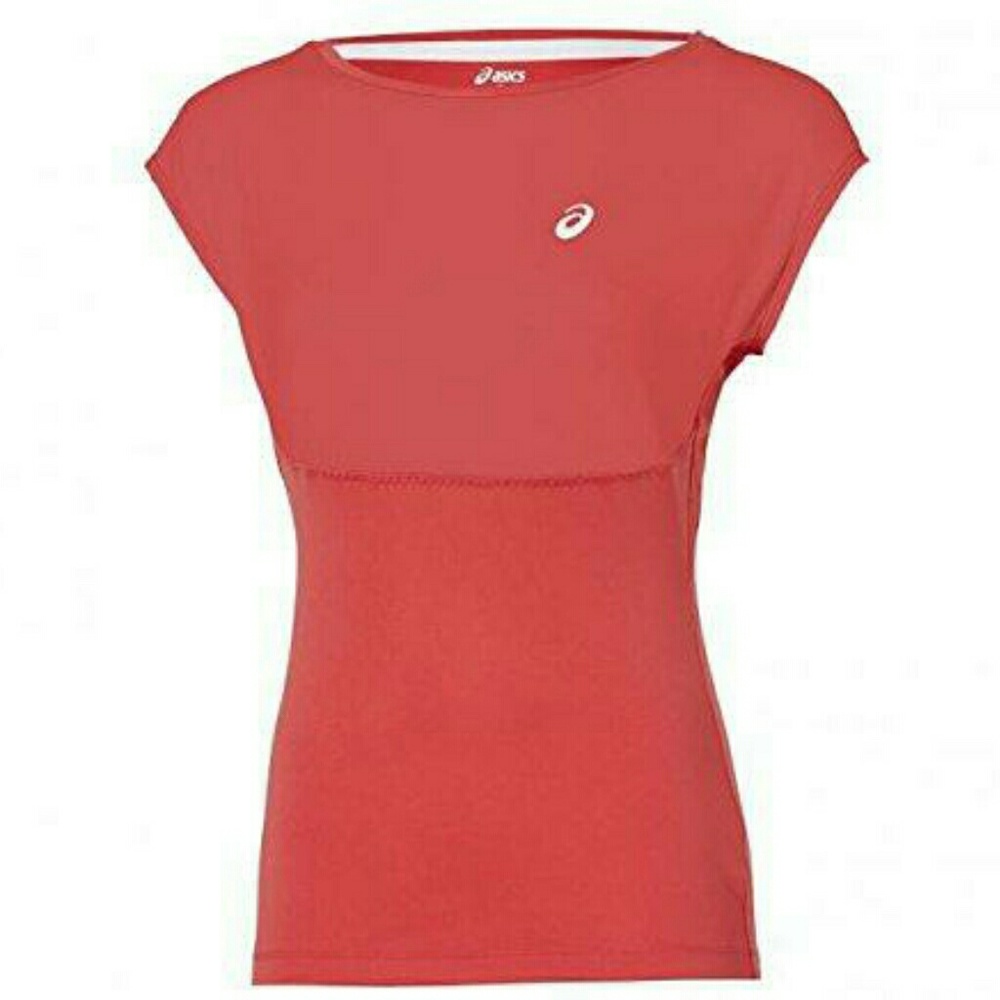 🆕Asics Athlete SS Top hibicus - Picture 2 of 5