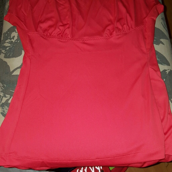 🆕Asics Athlete SS Top hibicus - Picture 4 of 5