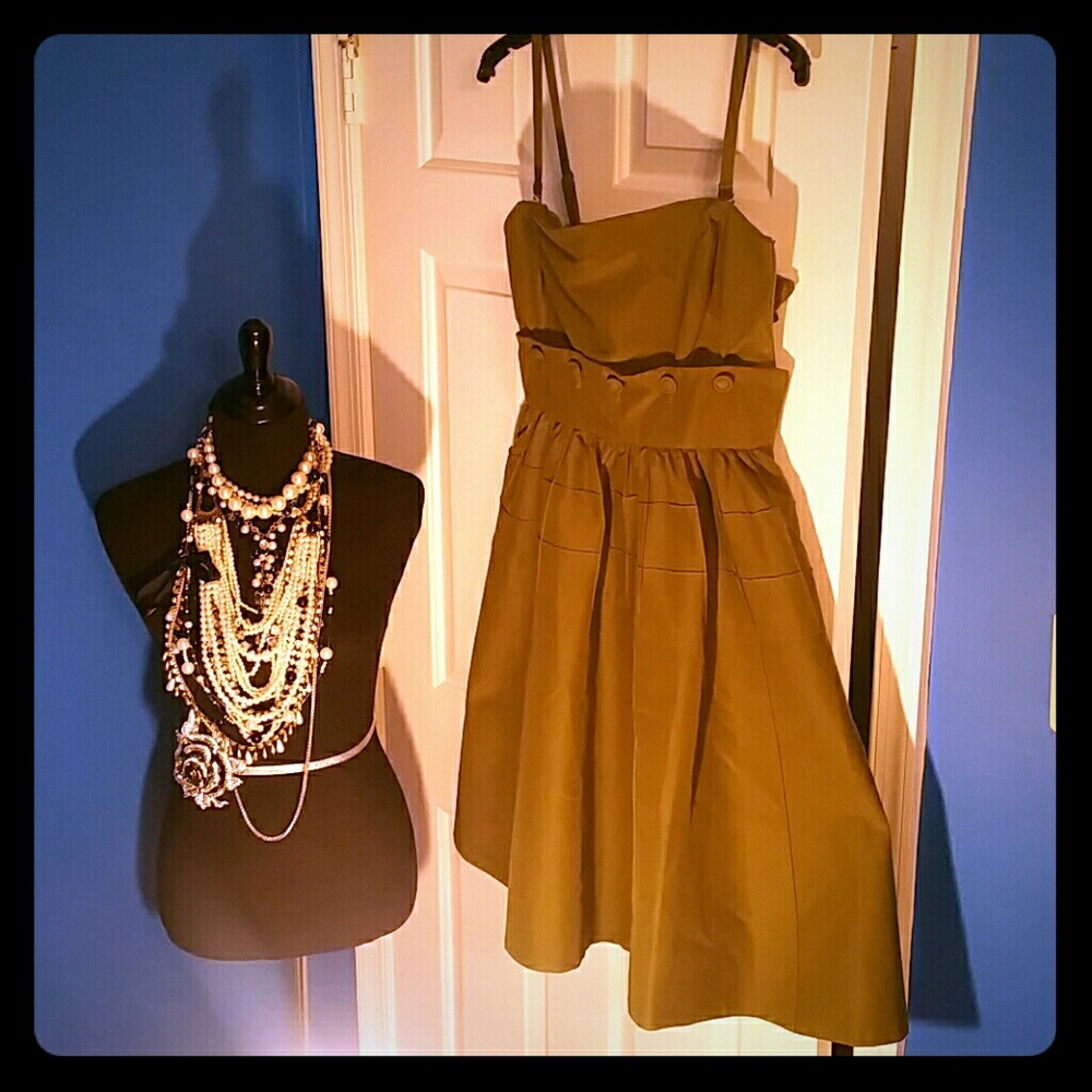 Green two-piece dress