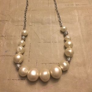 Pearl statement necklace