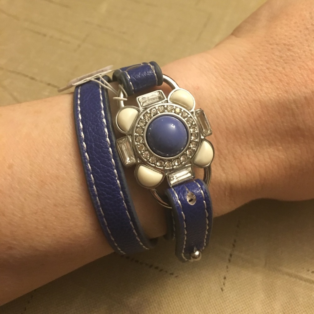 Blue wrap bracelet