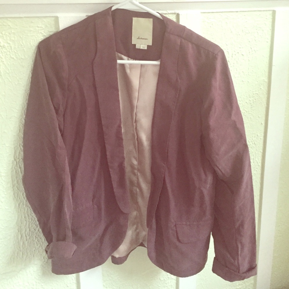 Plum elevenses jacket from Anthropologie