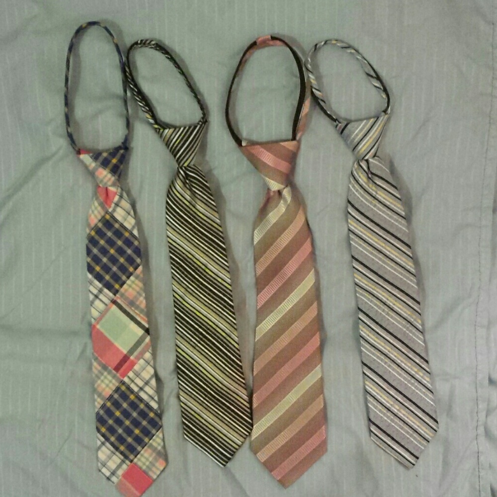 Boys zipper ties