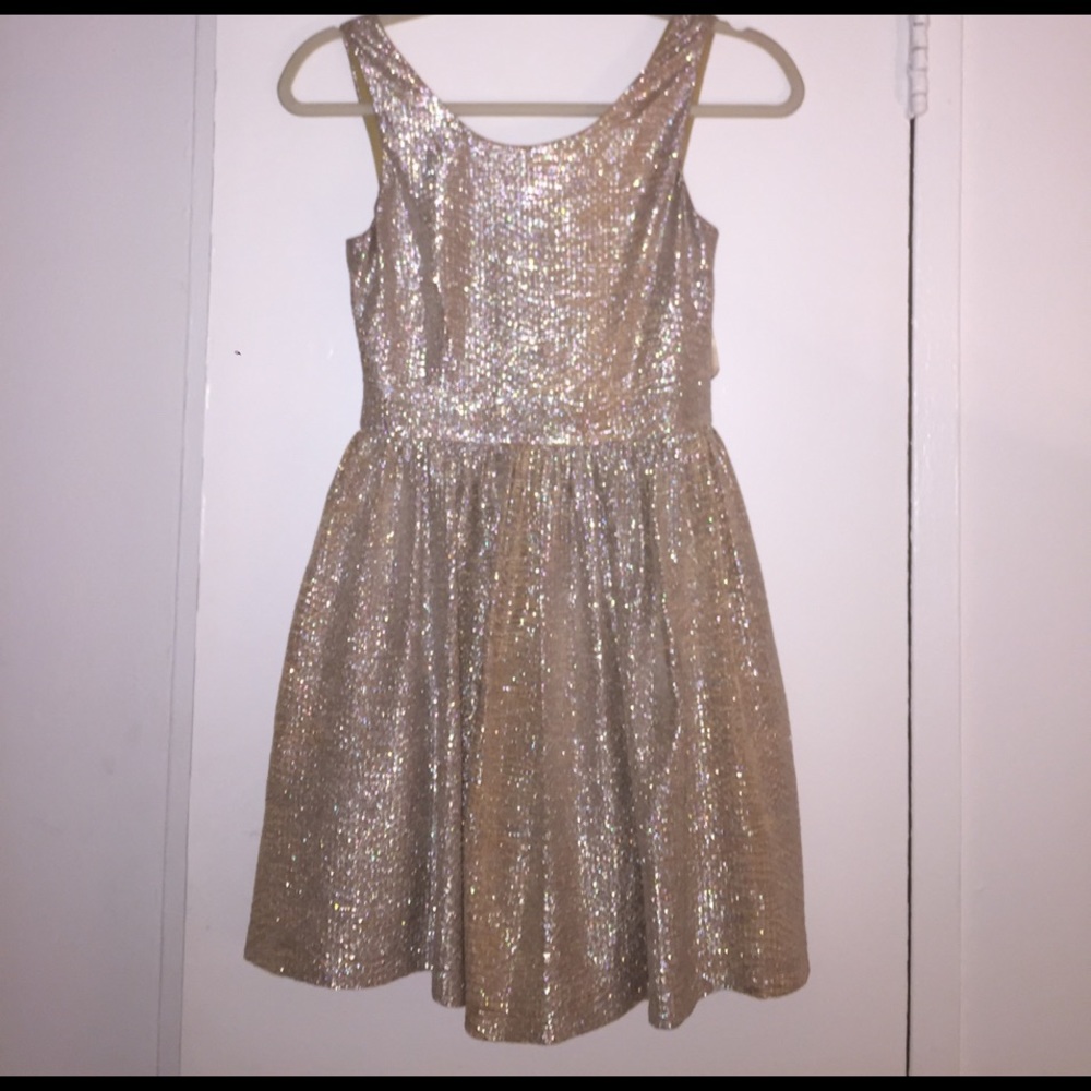 Gold Skater Dress