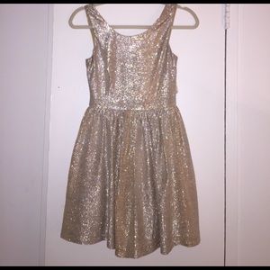 Gold Skater Dress