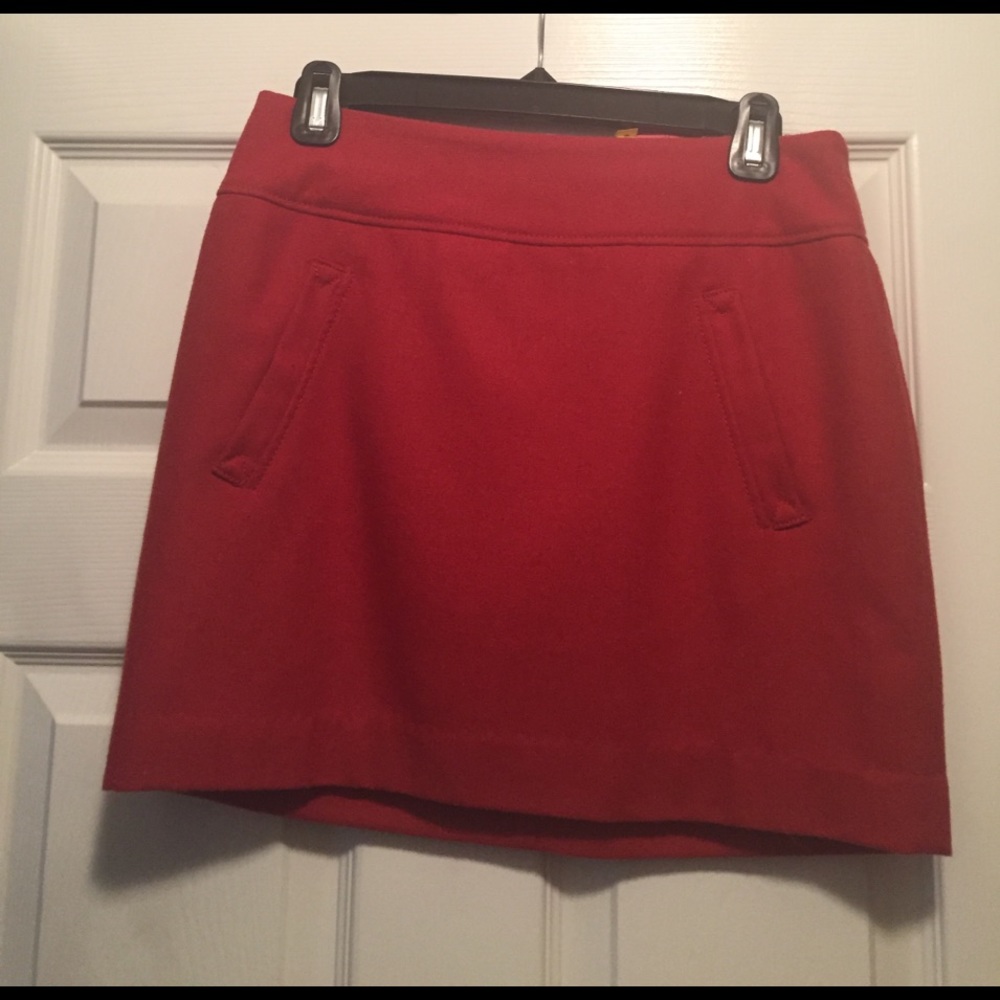Wool mini skirt. Perfect for Game Day!