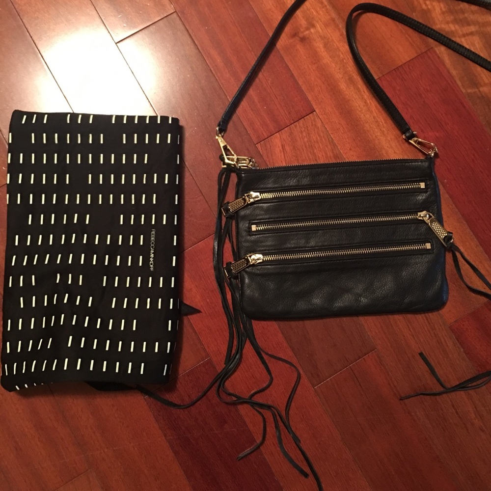 Rebecca Minkoff black Moto Crossbody Bag