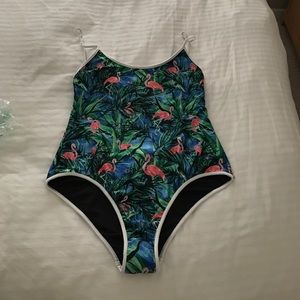 Flamingo, low back One Piece Swimsuit *never worn*
