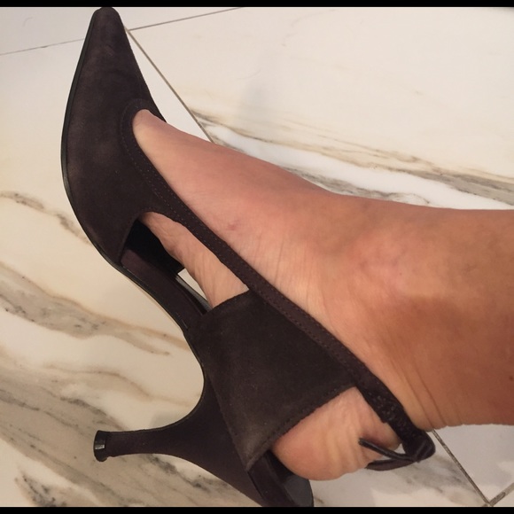 Satin and Suede Special Occassion Heels - Picture 2 of 8