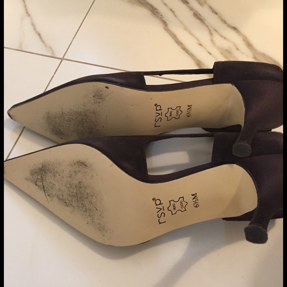 Satin and Suede Special Occassion Heels - Picture 6 of 8