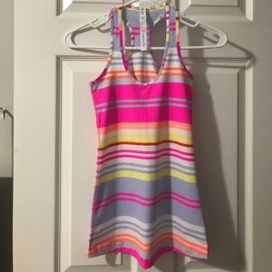 Lululemon Cool Razorback Raspberry Glo Striped