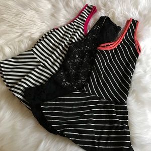 Bundle of 3 Peplum Sleeveless Tops