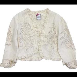 Yoana Baraschi crochet cropped cardigan