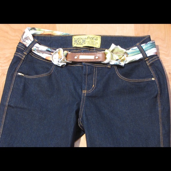 Super Cute Dark Denim Coca-Cola Jeans - Picture 2 of 4