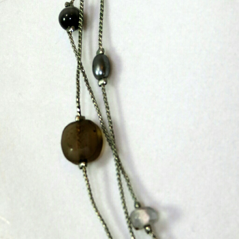 NY and Company multi strand mix beaded necklace - Picture 2 of 2