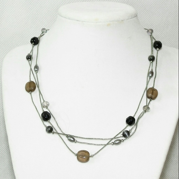 New York & Company Jewelry - NY and Company multi strand mix beaded necklace