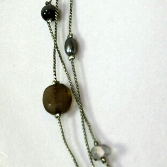 NY and Company multi strand mix beaded necklace - Picture 2 of 2