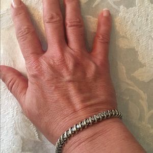 14 K gold 3 carat diamond bracelet