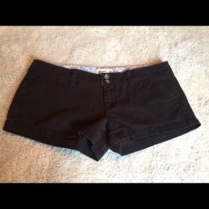 American Eagle black stretch shorts, size 2