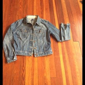 Women's gap denim button up jacket