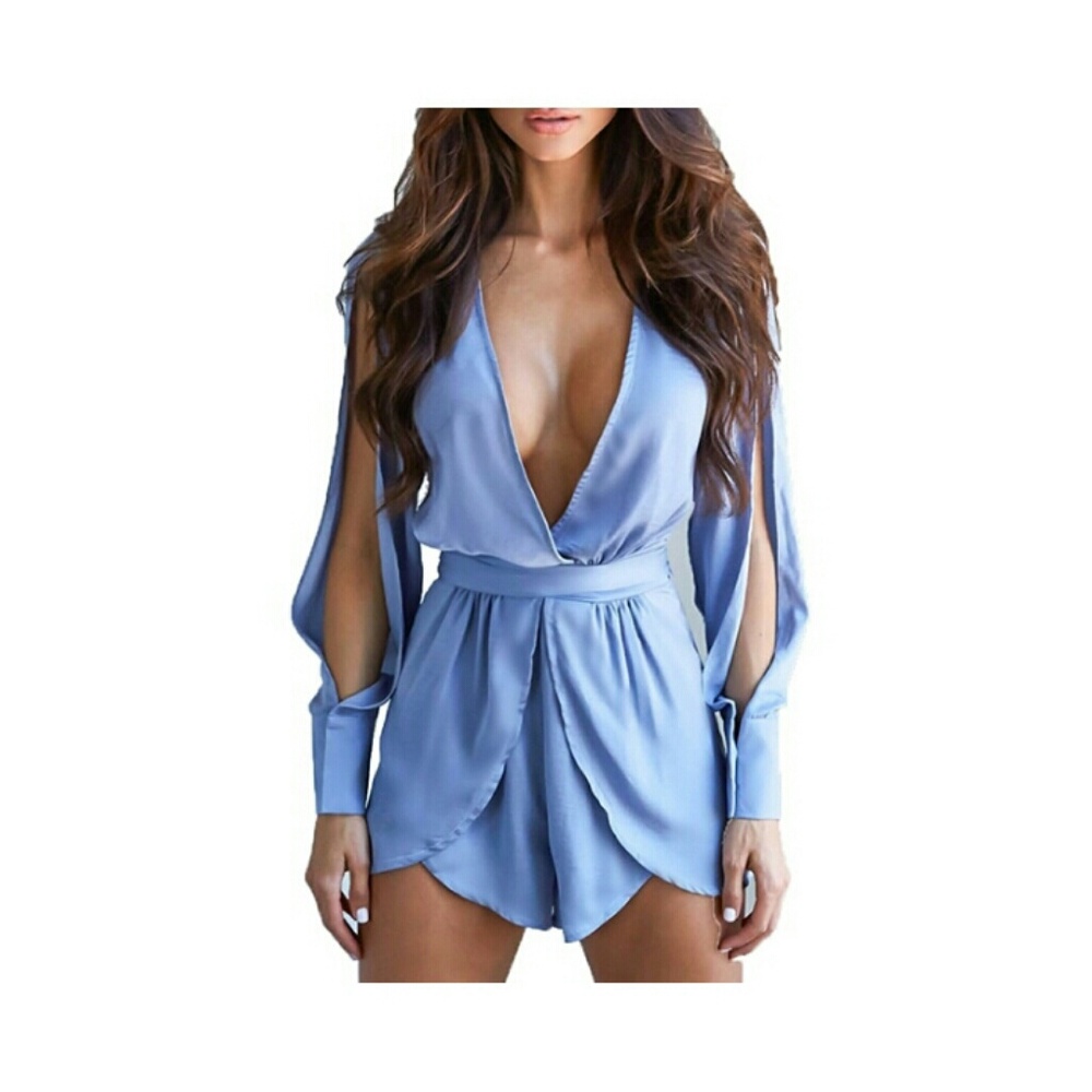 Deep V jumpsuit