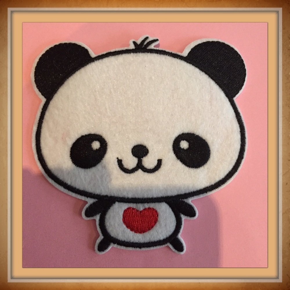 🆕 🐼 panda bear iron patch
