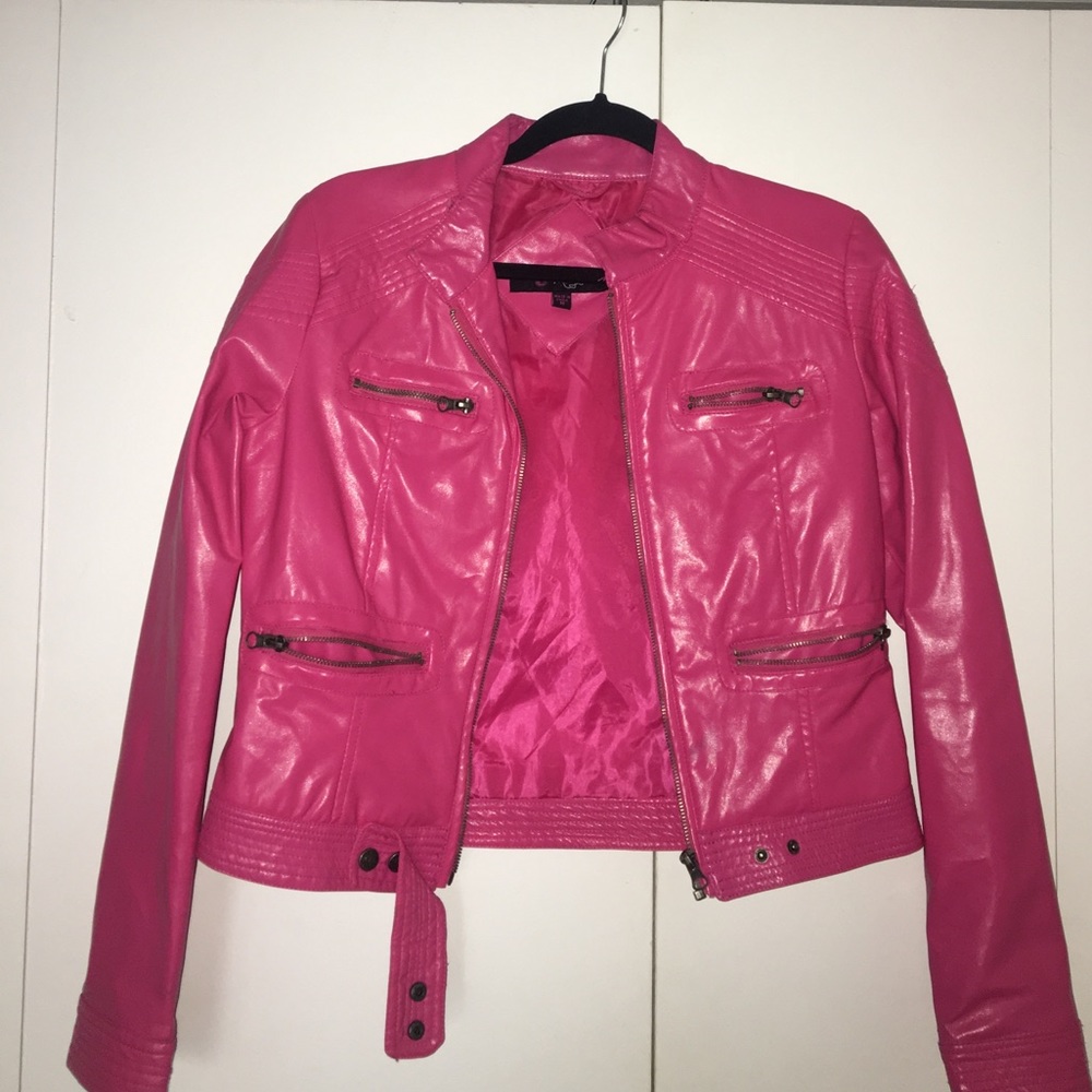 Leather Pink Jacket