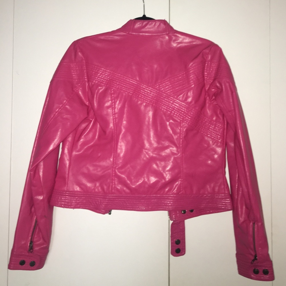 Leather Pink Jacket - Picture 2 of 2