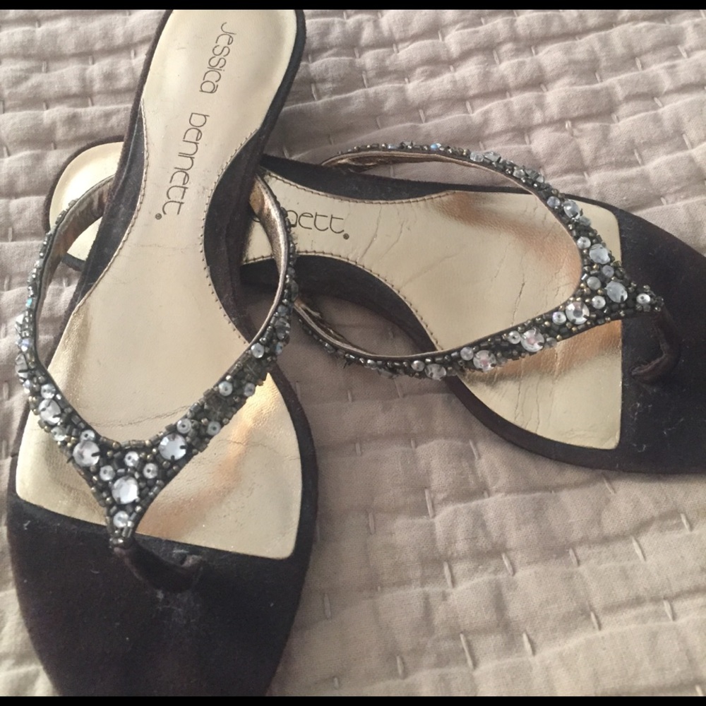 Stone brown suede Sandals