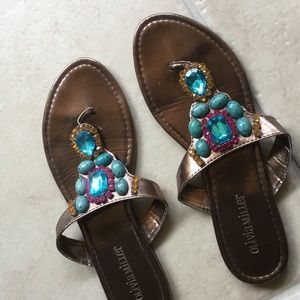 BOHO SHIEK💃 JEWELED ENCRUSTED THONGS💥💥