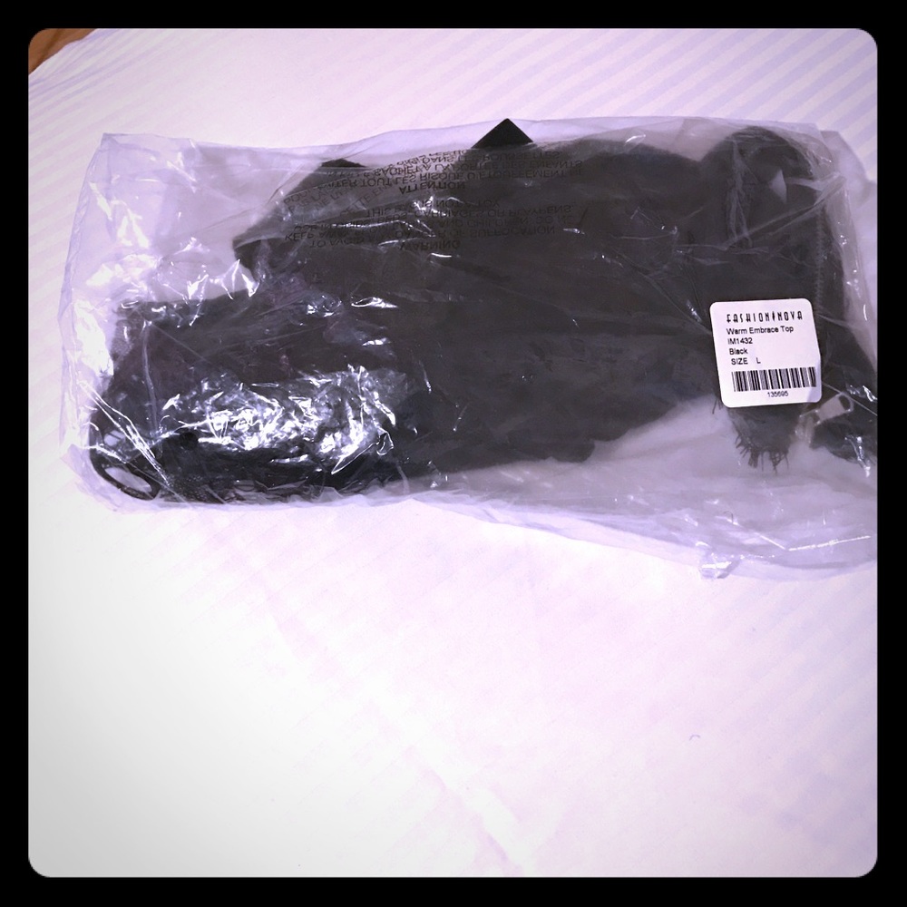 Black Sheer Eyelid Crop Top!