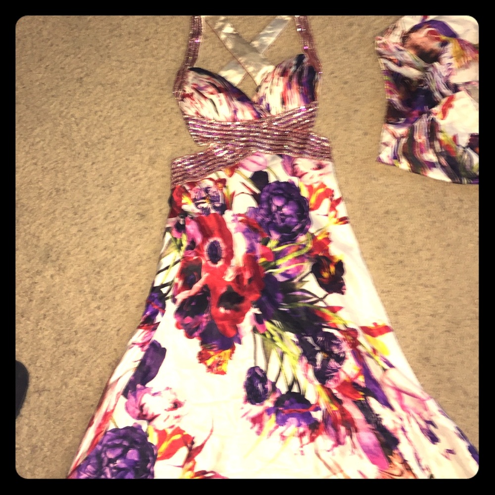 STUNNING Cinderella Dress open bk  Great for Prom
