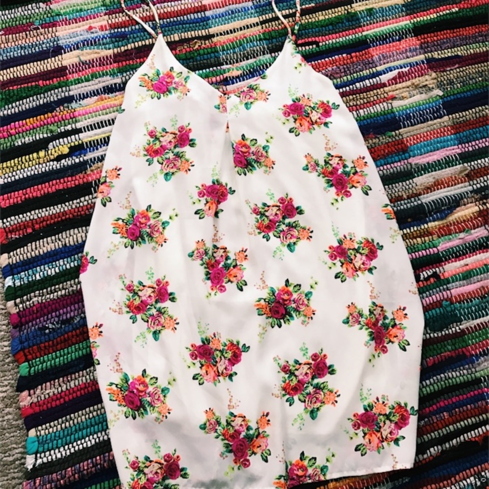 White flower dress