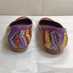 Missoni Shoes - Missoni zig zag ballet flats purple leather trim Missoni Shoes - Missoni zig zag ballet flats purple leather trim