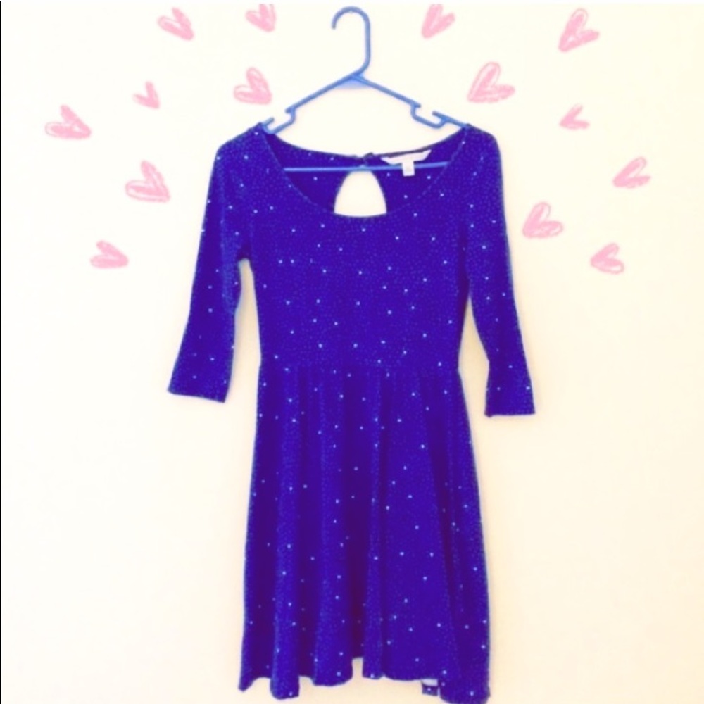 Heart print skater dress