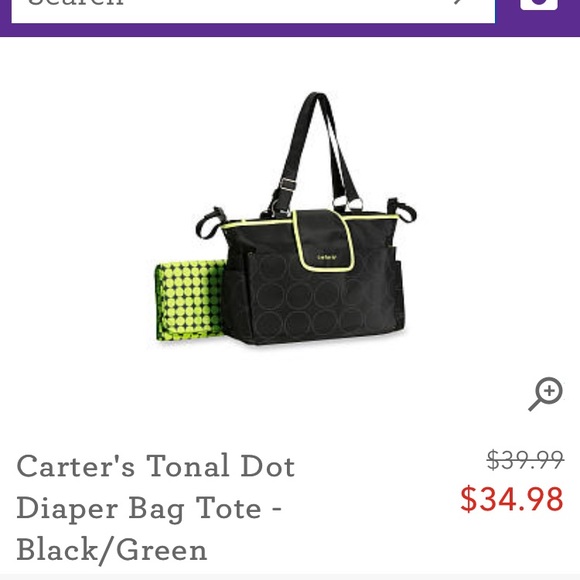 Carter's Other - CLOSET CLEAN OUT! Carters diaper bag