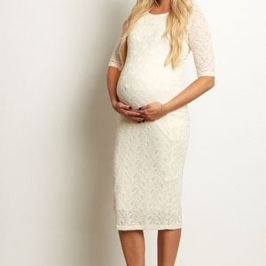 Pinkblush Ivory Maternity Dress