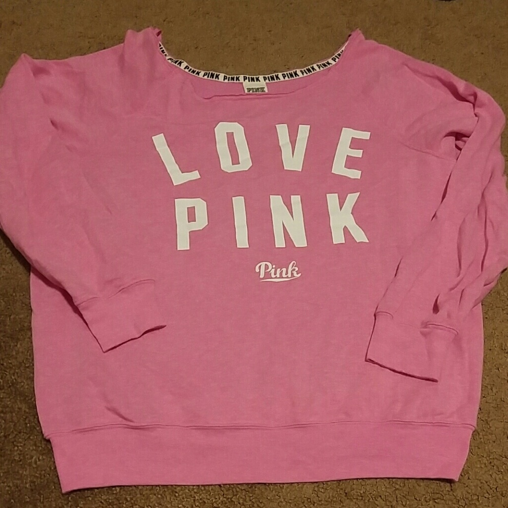 VS PINK SLOUCHY SWEATER