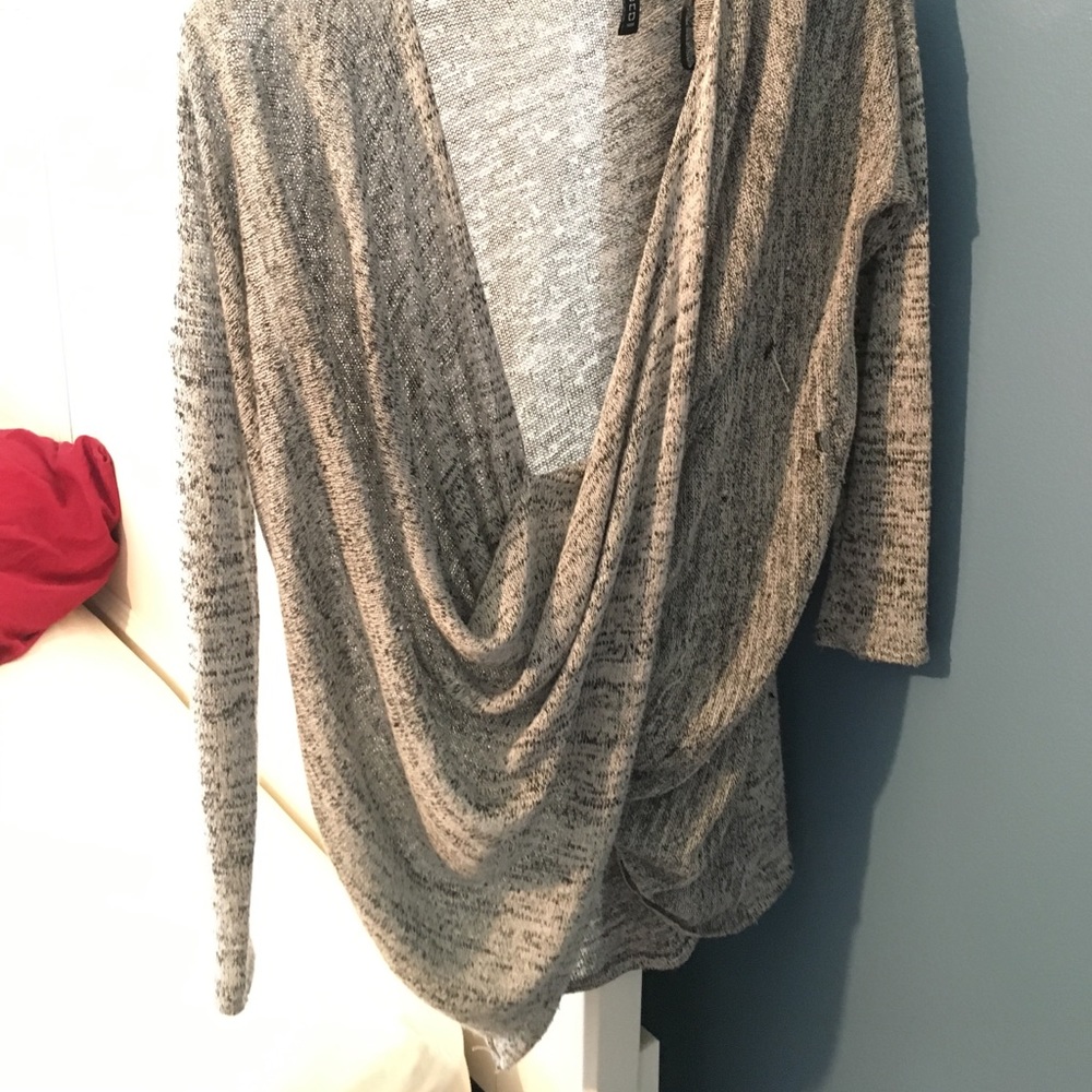 Gray light sweater